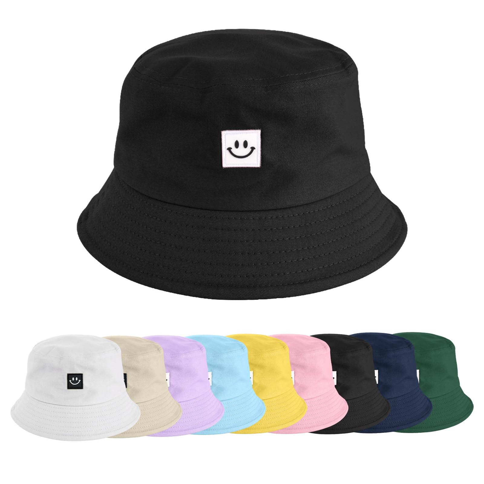 heekpek Sombrero de Pescador Algodón Gorro Pescador Plegable Sombrero de Cubo Bucket Hat Sombrero de Sol de Playa para Hombres y Mujeres Sombreros Al Aire Libre para Senderismo Camping