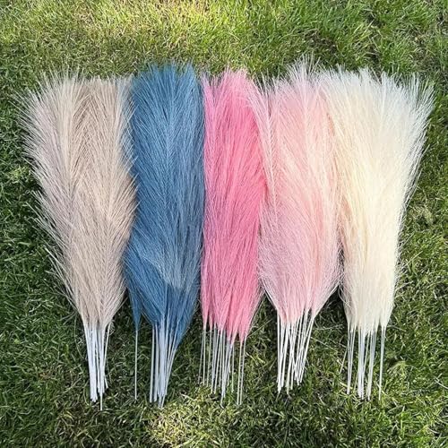 Pampas Grass Decor Tall, 10Pcs 21.65 Inch Reed Pampas Grass miniatura 4
