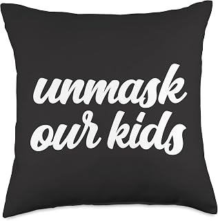 Unmask Our Kids No Mask Mandate Choice Constitutional Rights Throw Pillow