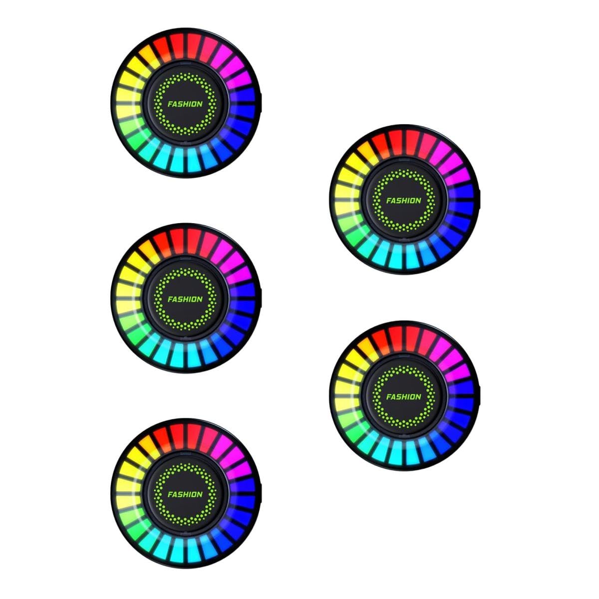 MAGICLULU 5 Pezzi Diffusore per Auto con Luce Atmosferica Rgb Clip per Accessorio Auto Pratico e per Amici e Famiglia