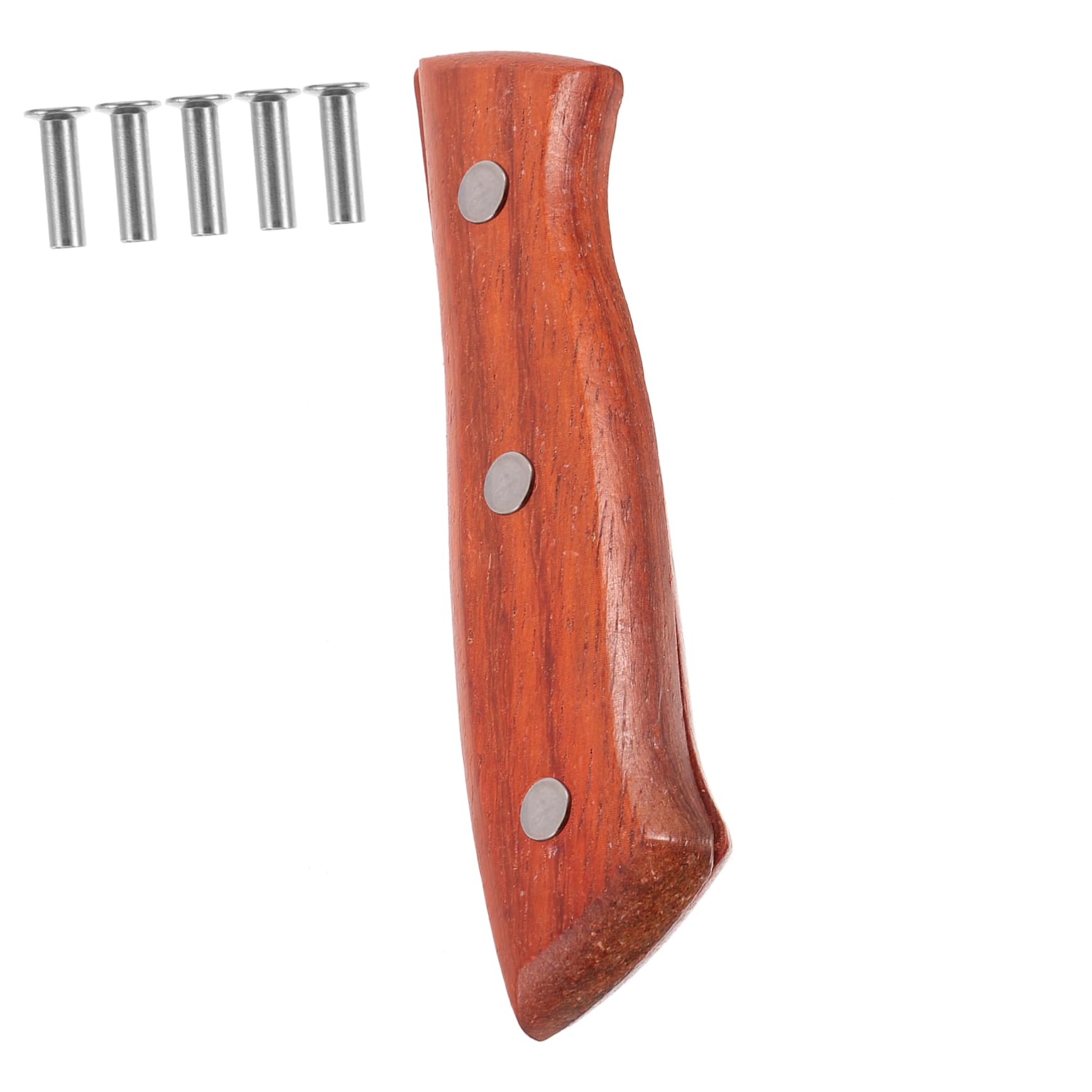 Garneck Ergonomic Cutting Tool Handle Wood Metal Grip Set for Chopping Tool Replacement Grip