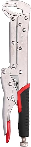 Miniatura 2 de Alicates de bloqueo extendidos, agarre de mandíbula curvado extra largo de 80 grados para carpintería, herramientas manuales para agarrar, sujetar y