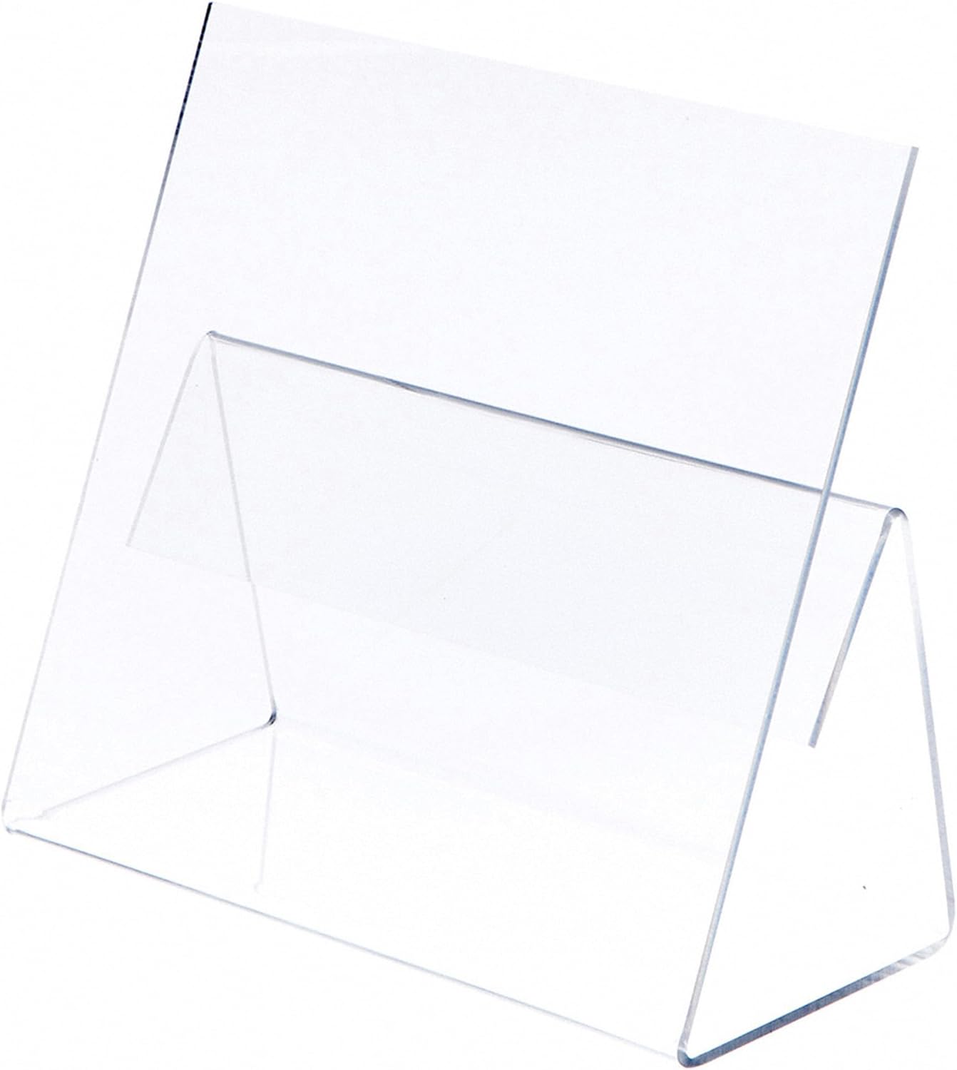 Plymor Clear Acrylic Cookbook Easel with Splatter Shield, 12" W x 5.375" D x 10" H