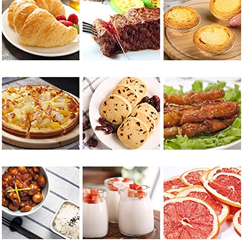 Elektrische mini-oven, huishoudelijke 10 liter bakoven met meerdere kookfuncties Grill instelbare temperatuurregeling Timer nuttig, wit - Afbeelding 6