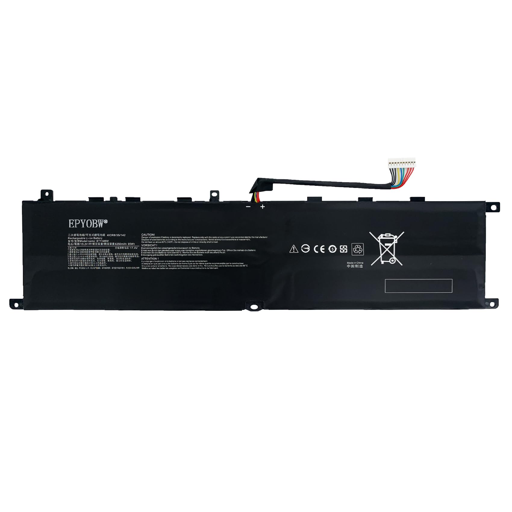 Accu geschikt voor laptop MSI Ge66 Raider, GS66 Stealth, type BTY-M6M
