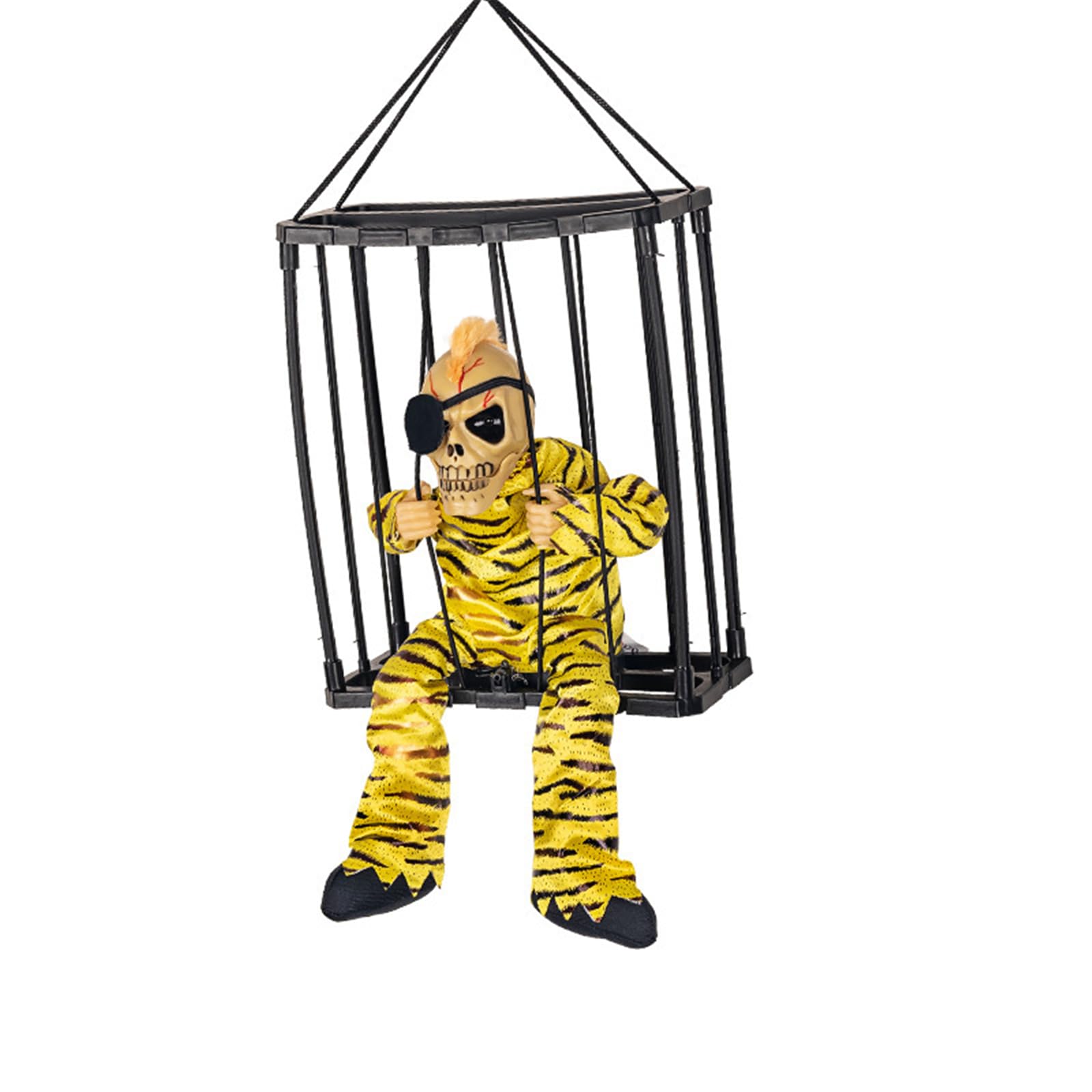 Beimus Horror Themed Hanging Jail Cell Decoration Figure for Halloween Party Setup Scary Halloween Party Decorations