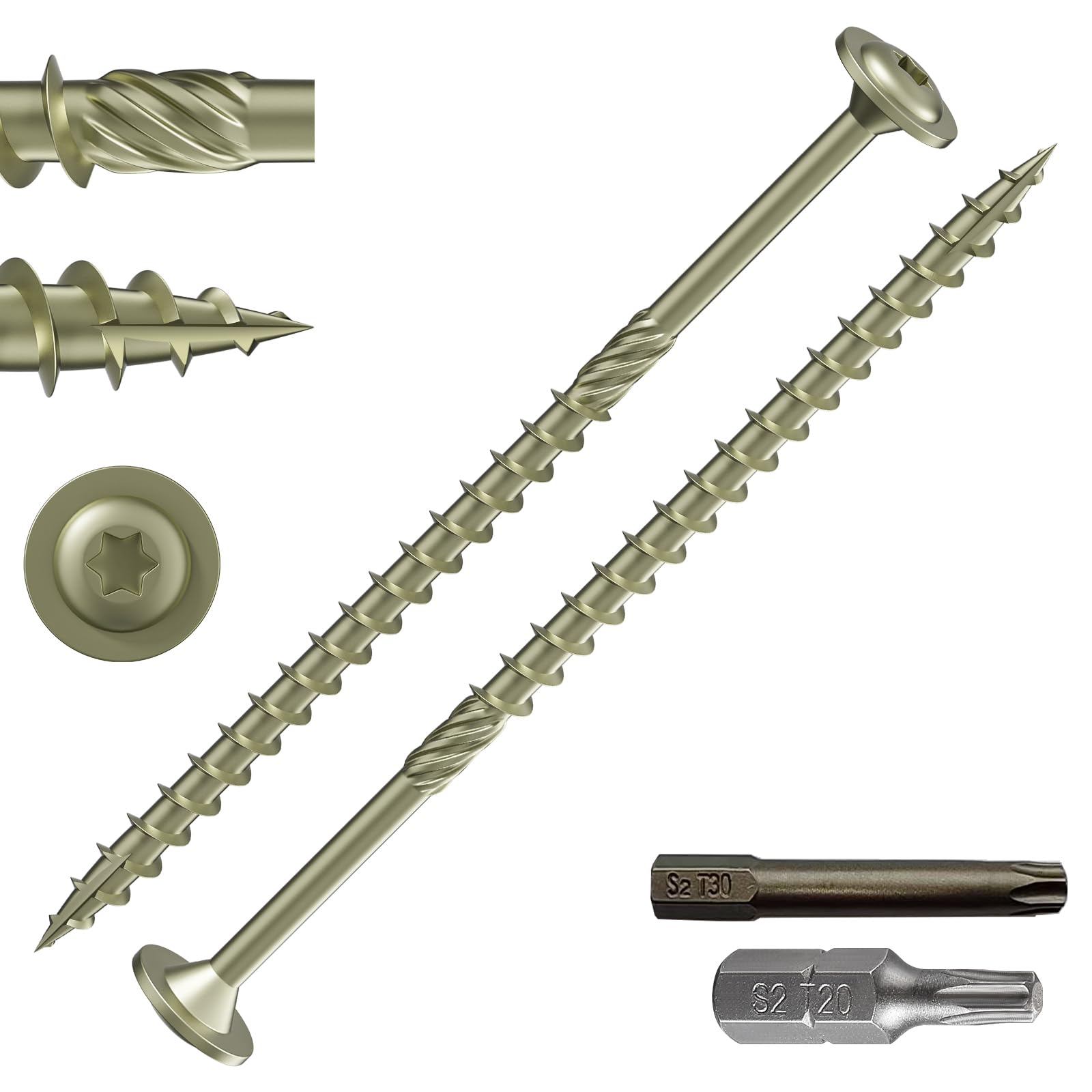 Wensilon Lag Screws - 91PCS Structural Screws -18 Wensilon Lag Screws - 91PCS Structural Screws -18
