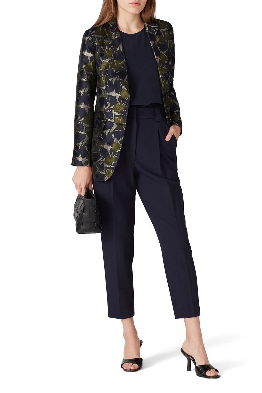 Womens Contemporary Tulip Print Suit Jacket