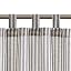 Tab Top Striped Charcoal Grey