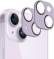 Vista 10 de SAHARA ZeroDamage - Protector de lente de cámara para iPhone 14 Pro y iPhone 14 Pro Max (paquete de 2), morado, (ZD00102)