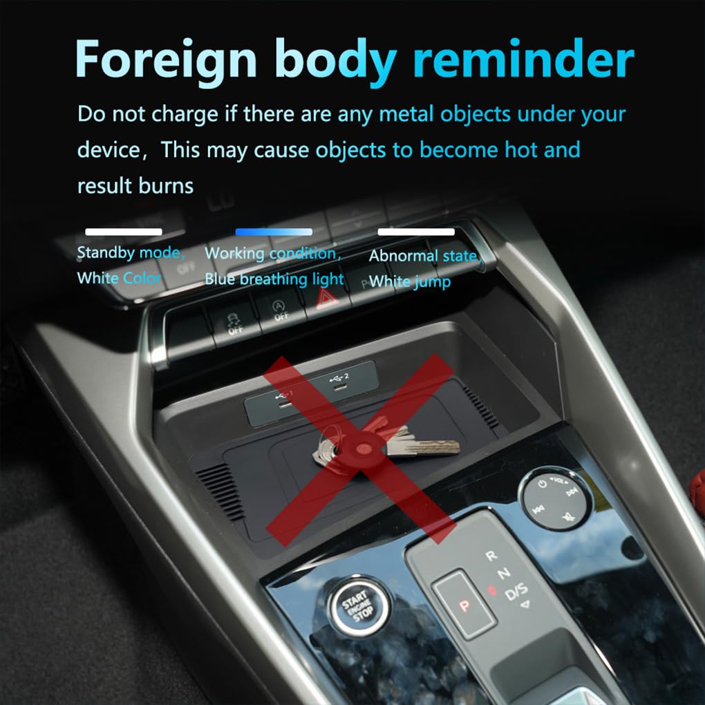 Caricabatterie wireless per auto durevole e affidabile, 21-24 A3 S3 | per smartphone A3 S3