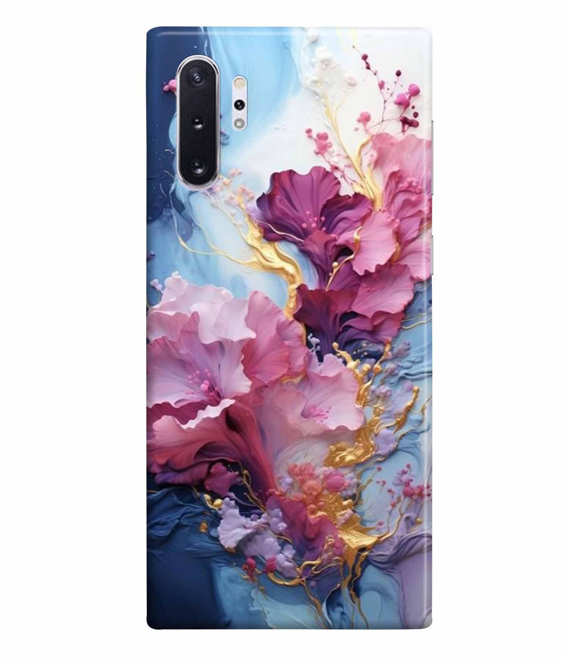 RINPAK Polycarbonate Printed Hard Back Case Cover & Compatible For Samsung Galaxy Note 10 Plus/Samsung Galaxy Note 10 Pro | Floral Glitter Art (Multicolor) - D1002 (B0D244D959) Amazon Price History, Amazon Price Tracker