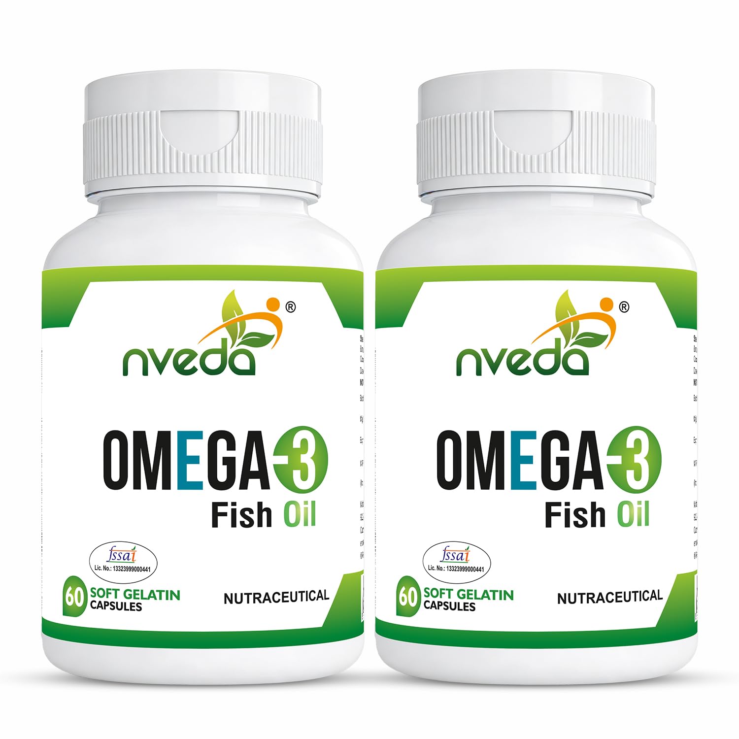 Nveda Omega 3 Fish Oil 1000mg with 180mg EPA & 120mg DHA | Supports Heart, Brain, Eye & Joint Health | Omega-3 Fatty Acid Supplement for Men & Women | 60 Capsules — Amazon image 11