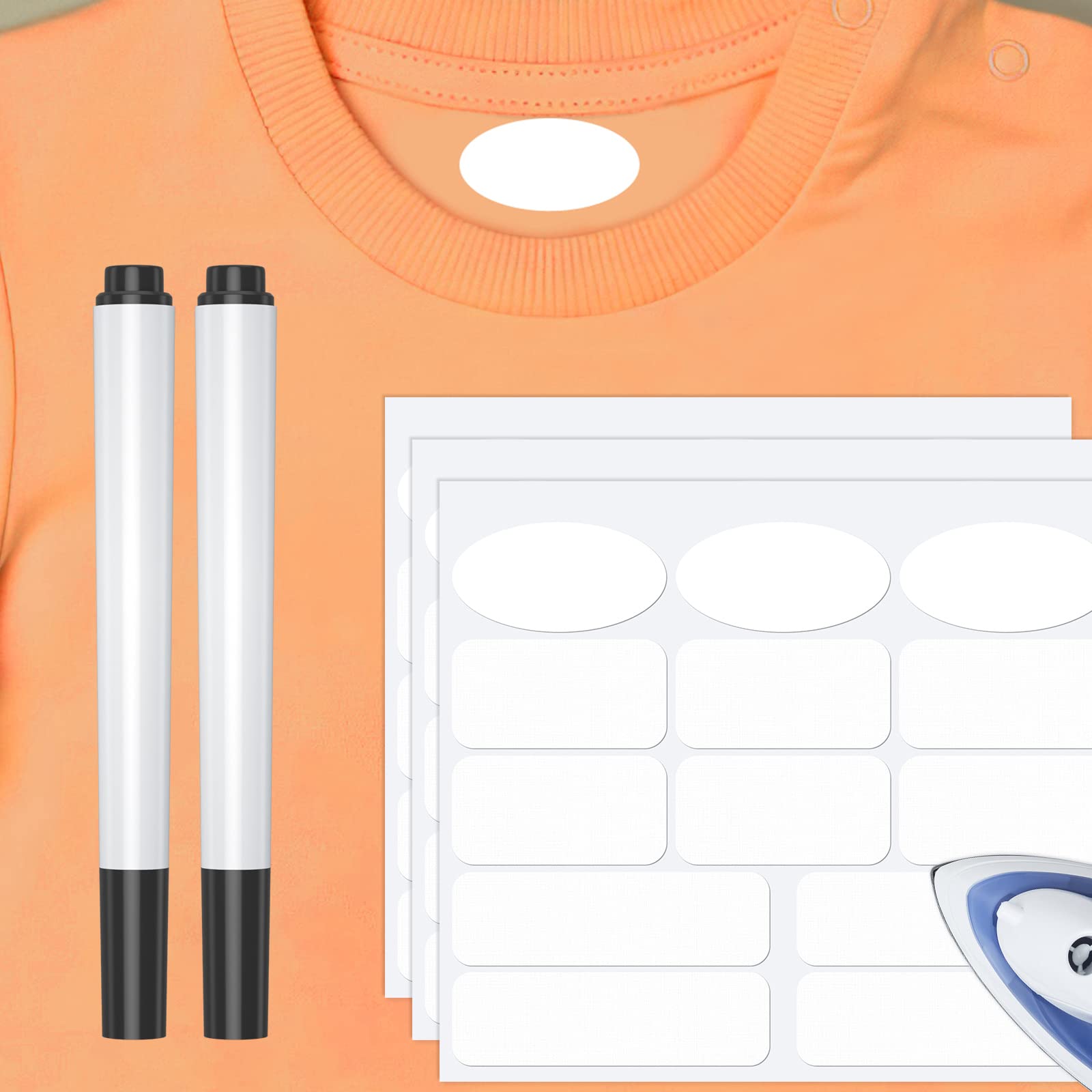 Buy 130PCS Iron on Clothing Labels, Waterproof Name Labels Kid Labels