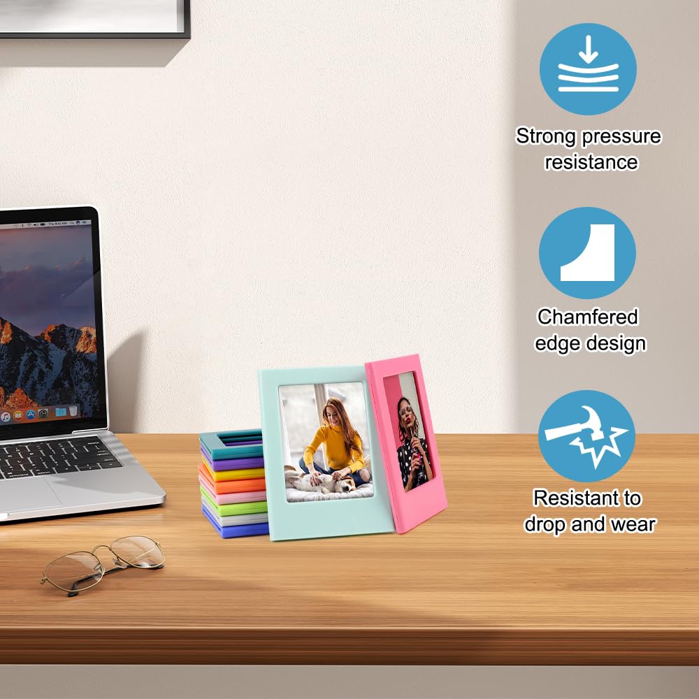 BELLE VOUS Pochette Photo Magnetique Noire Pour Frigo (Lot De 24) - 4