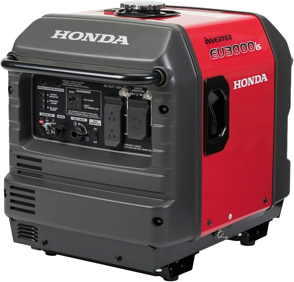 Generador inversor Honda EU3000IS1AN de 3000 vatios y 120 voltios con CO-MINDER - 49 estados