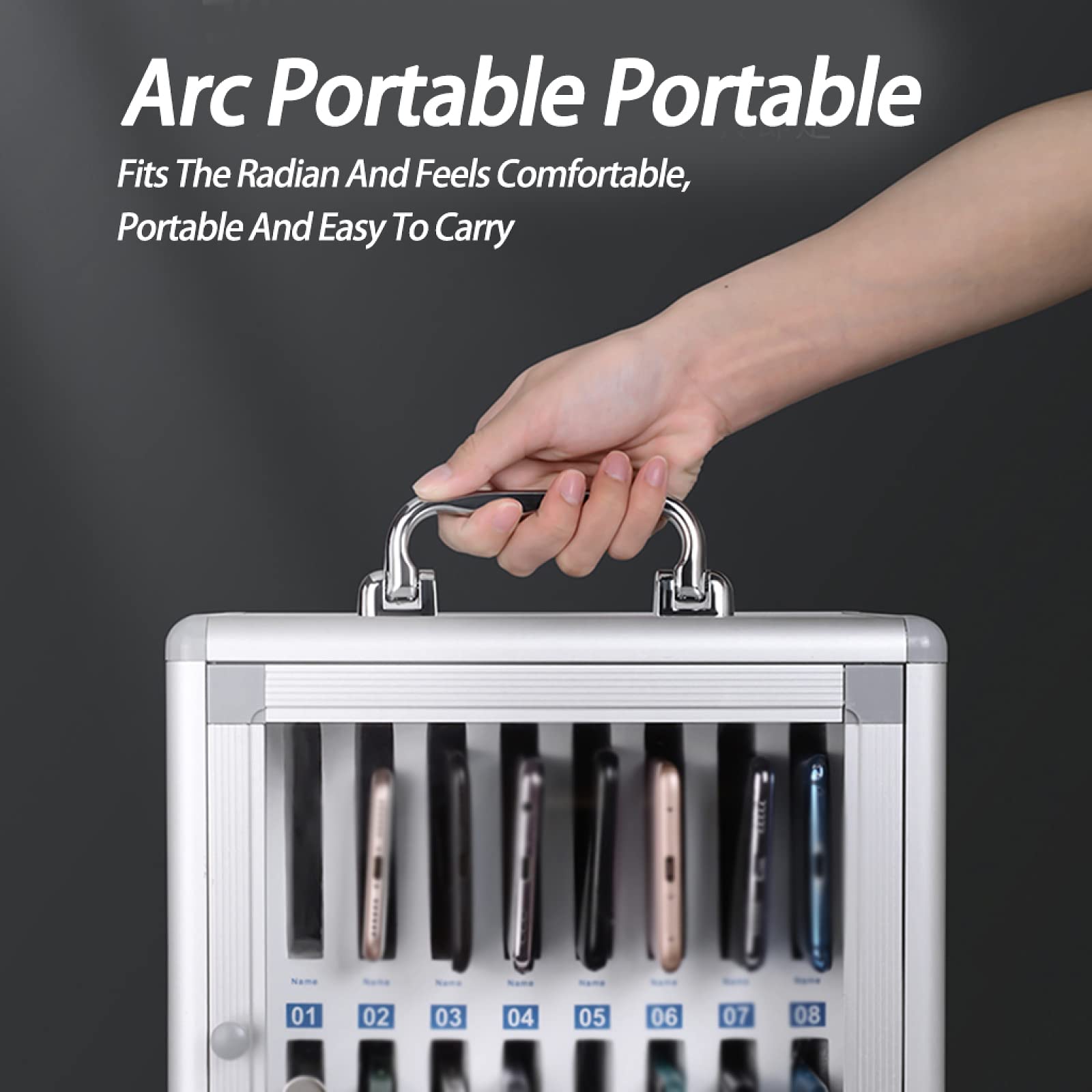 Armario Seguro para Guardar teléfonos móviles con Cerradura - Caja de Seguridad de 36 Posices para aulas y oficinas. Ideal para Dispositivos electrónicos de Estudiantes y soluces de al