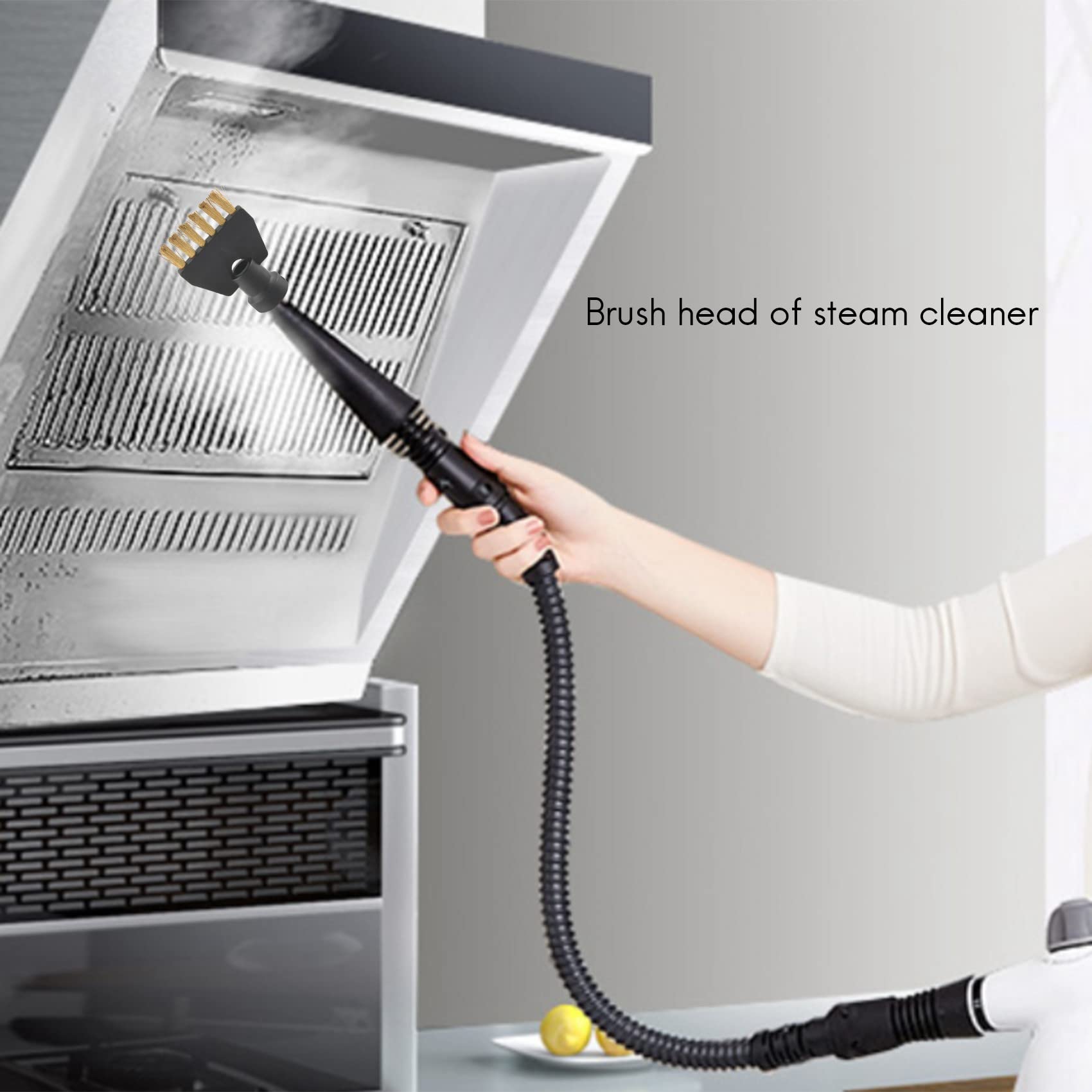 Lizusidtsy for SC1 SC2 SC3 SC4 Flat Copper Brush Cleaning Brush for Steam Cleaner Attachment Adapter Home Cleaning Nozzle