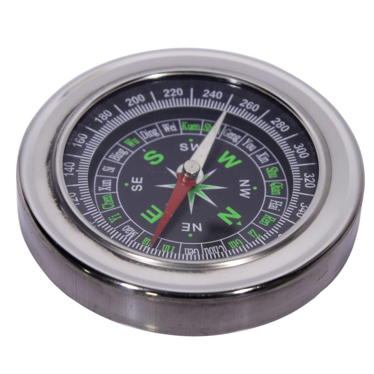 Magnetic Navigation Compass LP-57, Large Size, Black Dial with Green Markings, LP57B-picture-29