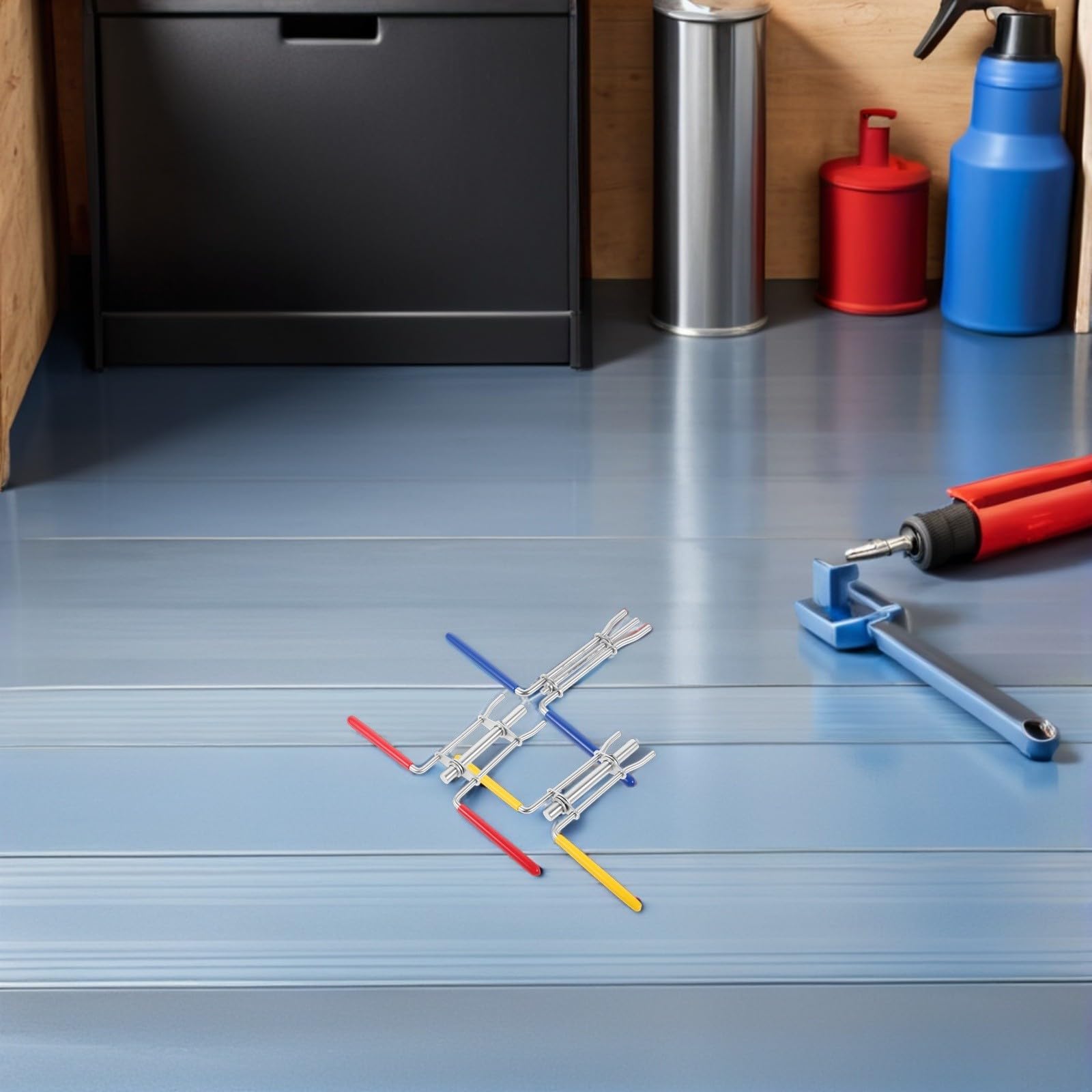 6 Pezzi Kit di Strumenti per Installazione della Guarnizione del Cilindro Idraulico, per Cilindri Idraulici e Aste Pistone Idrauliche, Acciaio Inossidabile e Gomma, per