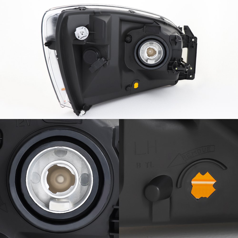 AKKON - For Dodge Ram Truck OE Replacement Chrome Bezel Headlights Driver/Passenger Head Lamps Pair New