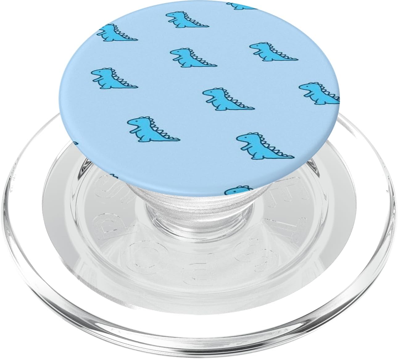 Cute And Funny Blue Dinosaur TRex In Blue For Men And Boys PopSockets PopGrip for MagSafe