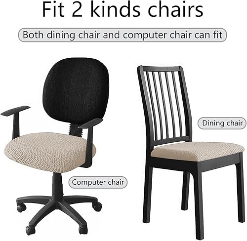 Miniatura 7 de Funda para silla, Forros para Sillas De Comedor, fundas elásticas para asiento de comedor para interiores y exteriores