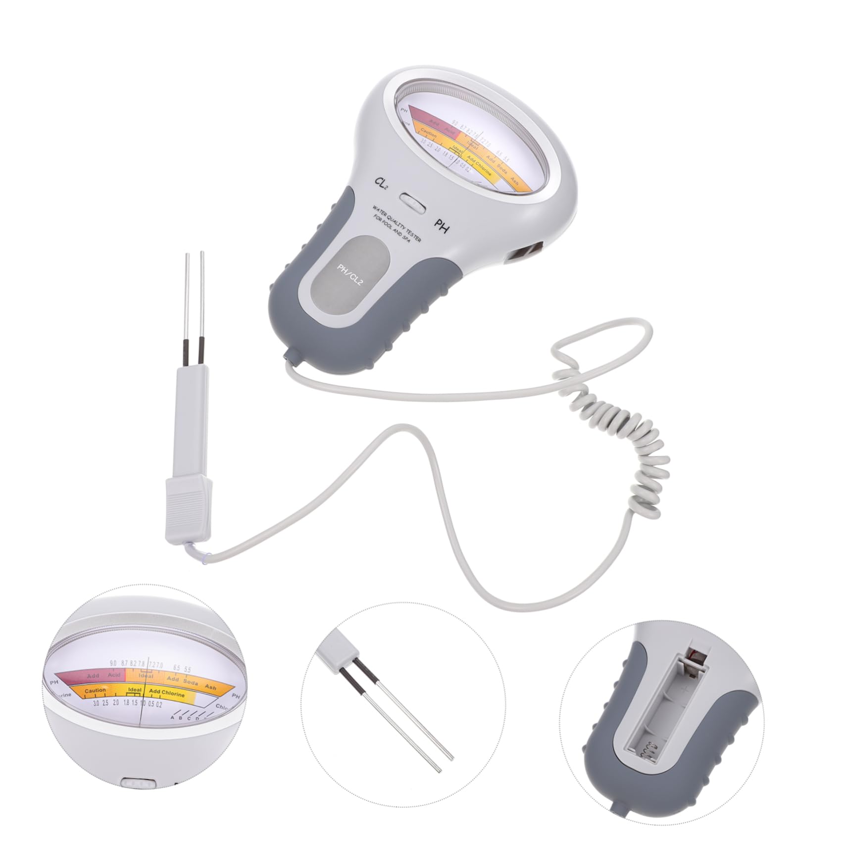 4stücke Ph Tester Für Schwimmbad Wasserqualität Digitale Anzeige Leicht Tragbar Material Für Pool Aquarien Präzise Ph Messung Langlebig
