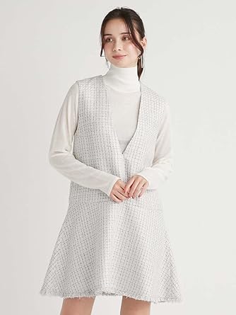 Amazon.co.jp: バリエーションAラインツイードワンピース