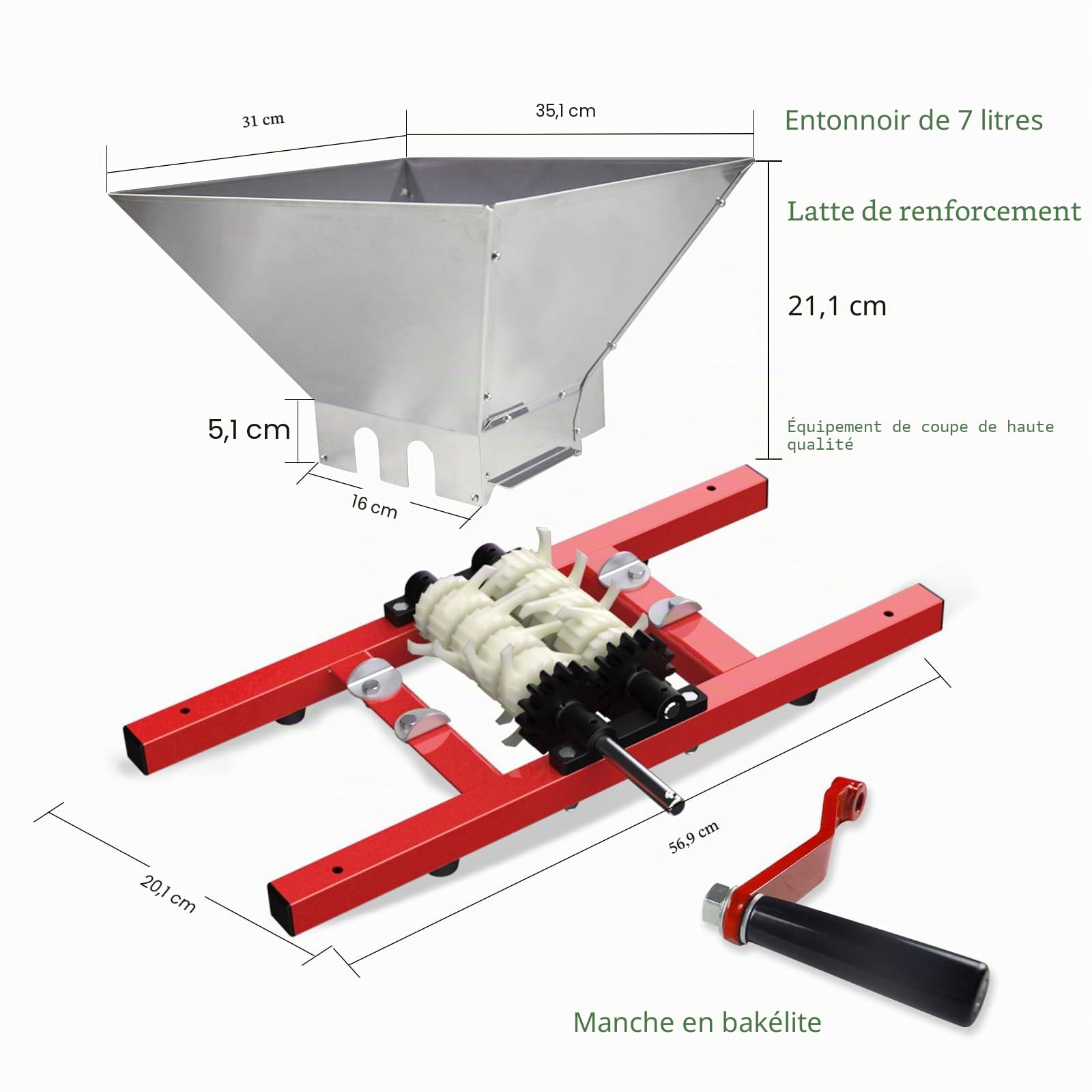 SQUEEZE master Presse à Fruits Portable 7 l Broyeurs de fruits