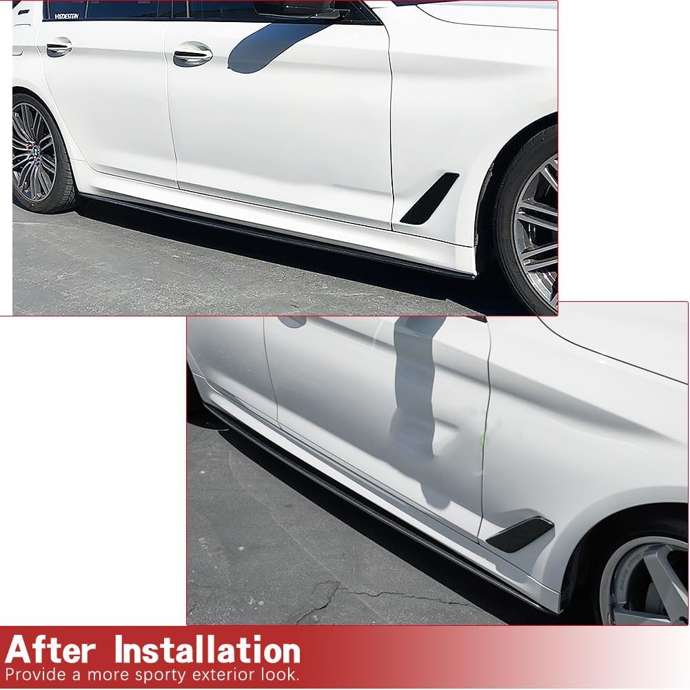 G30 Carbon Fiber Side Skirts fits for BMW 5 Series 540i G30 M Sport F90 M5 2017-2022 Car Side Skirt Extension Rocker Panel Factory Outlet