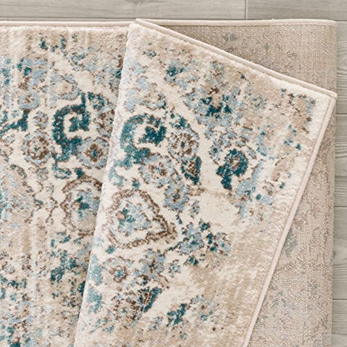 Persian Area Rugs 4620 Cream 8 x 11 Area Rugs - Image 5