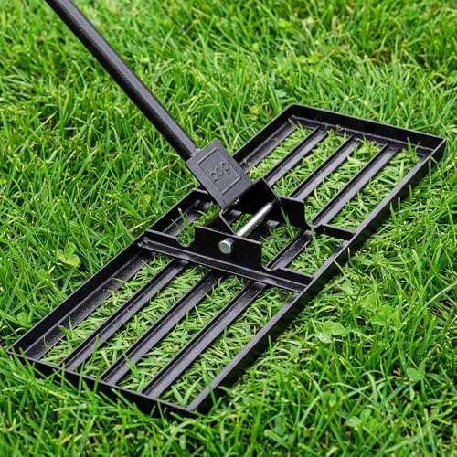 Best Choice Products Lawn Leveling Rake 30 x 10-Inch, Professional Grade Lawn Leveler Tool with 78-Inch Handle, Heavy-Duty Leveling Rake for Soil, Yard, Garden, Landscaping & Golf Course