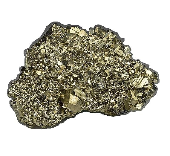 Pierre de rangée de pyrite dorée Shivalays cadeau bien-être