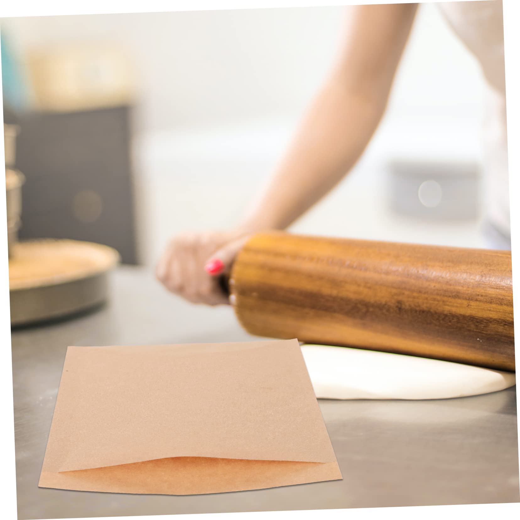 Healvian 500pezzi Sacchetti Di Carta Kraft Impermeabili Per Alimenti Sacchetti Riutilizzabile Per Snack Per Donuts Patatine e Altro Misura Piccola