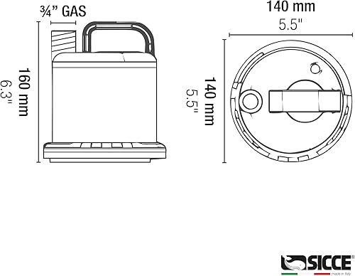 Miniatura 9 de SICCE Ultra Zero 793 GPH Bomba de agua multiusos  Conexión de manguera de jardín Mango portátil  Ultra silenciosa duradera acuario tanque fuente
