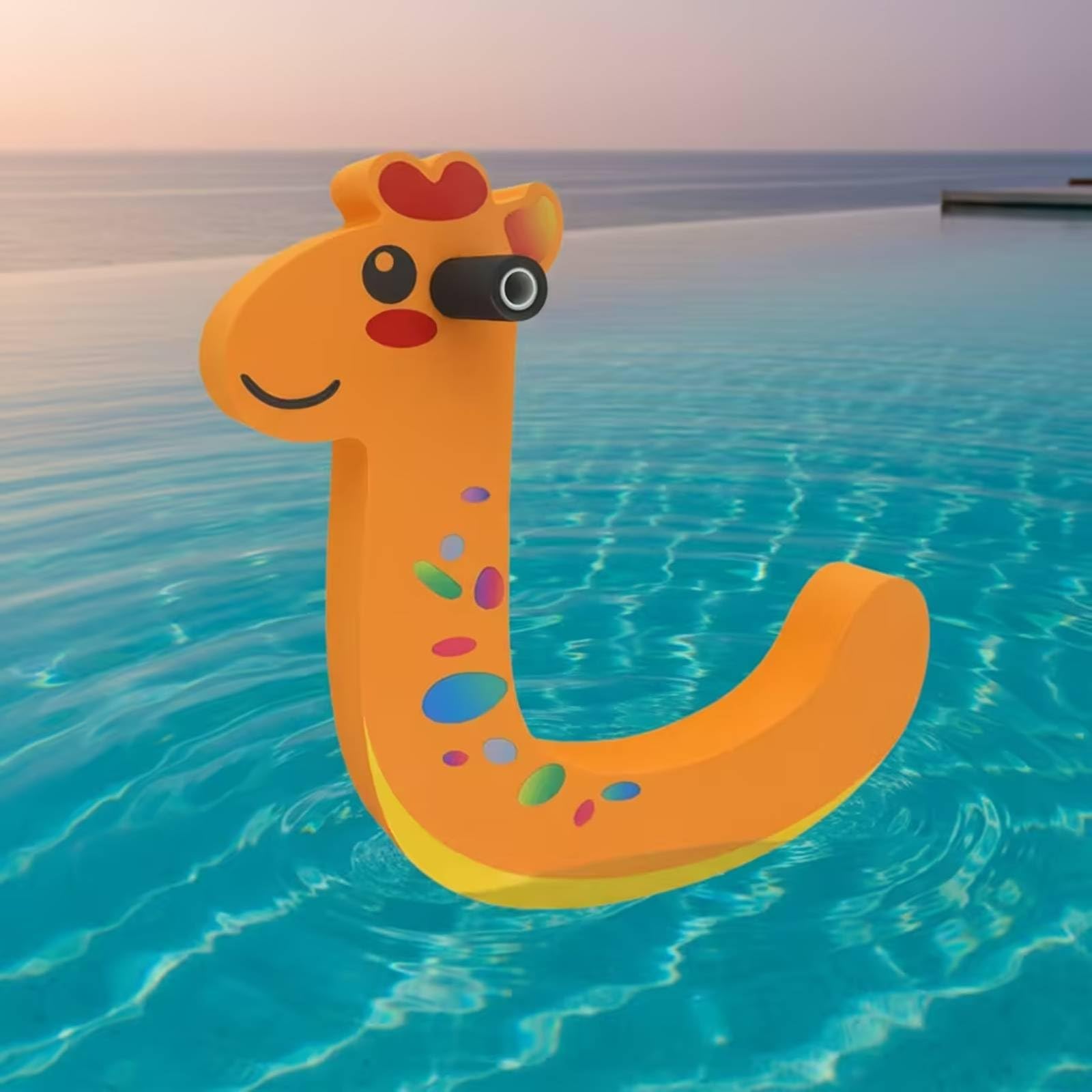 Bouée de Natation Enfant Planche Flotteur Aide Jouet Aquatique avec Poignée de Maintien Corps Courbé Ergonomique en EVA Surface Lisse Décorative pour, Dauphin Vert