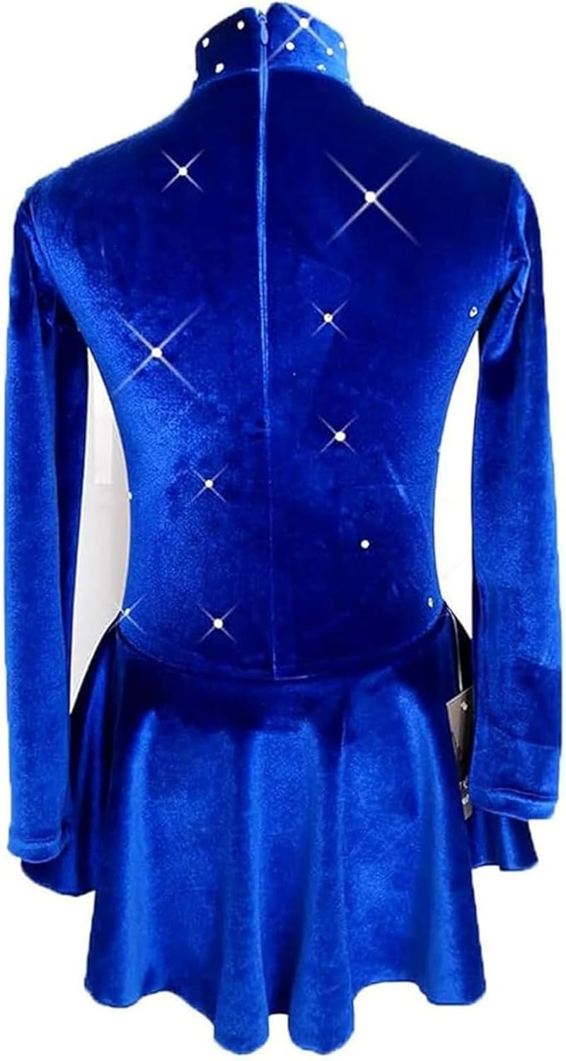 LIUHUO Ice Figure Skating Dress Girls Velvet Skirts Children Dance Costumes Kids