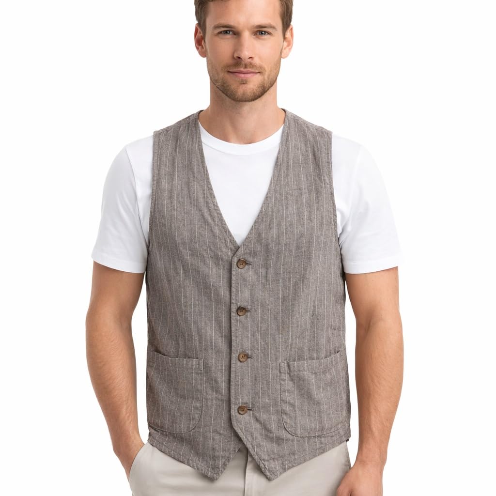 Chaleco de verano para hombre ultra transpirable y delgado sin mangas 5