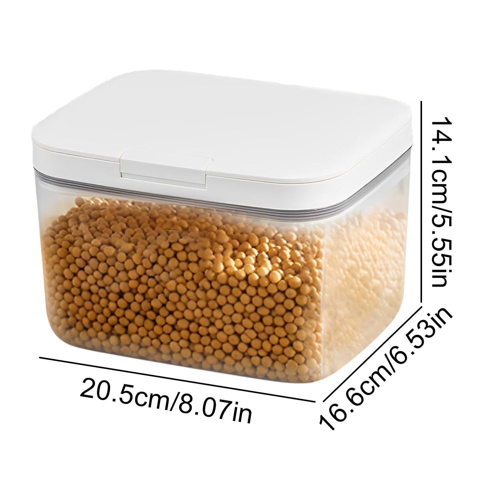 Contenitore per detersivo in polvere con coperchio, contenitore multiuso per detersivi da 2,8 l, contenitore pop-up, contenitore per detersivo trasparente