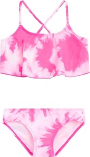 Kanu Surf Biquíni feminino Alania com babado para praia esportivo 2 peças, Beach Girl, rosa, 4