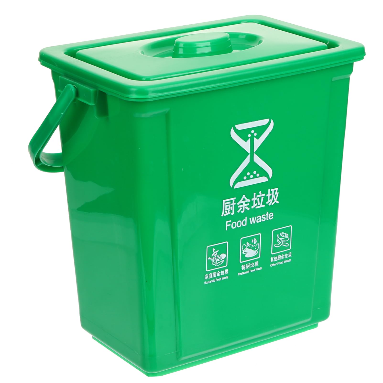 Alipis Compost Bin Kitchen Food Waste Bin with Handle Portable Compost Pail for Home