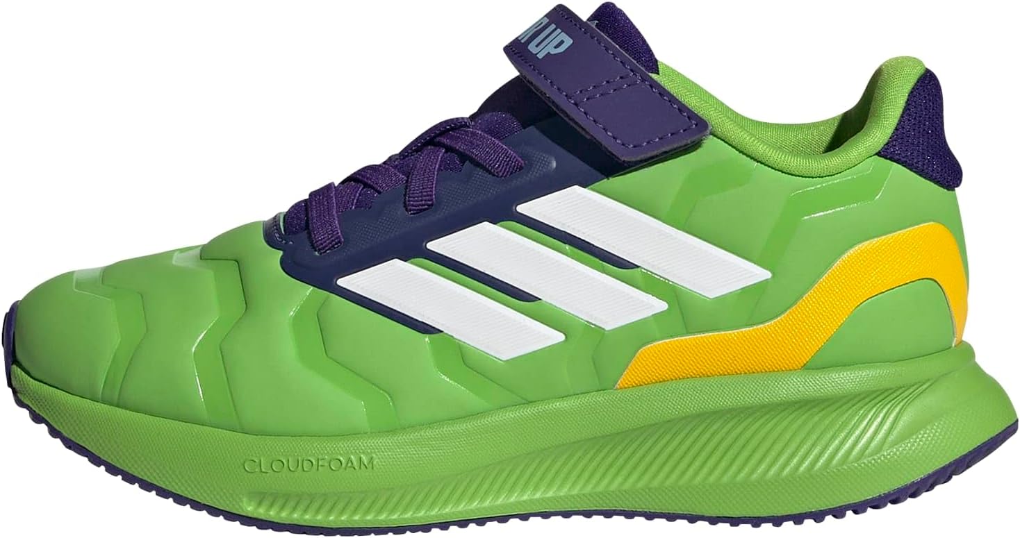 adidas Kids' Marvel Run Falcon 5 Elastic Lace & Strap