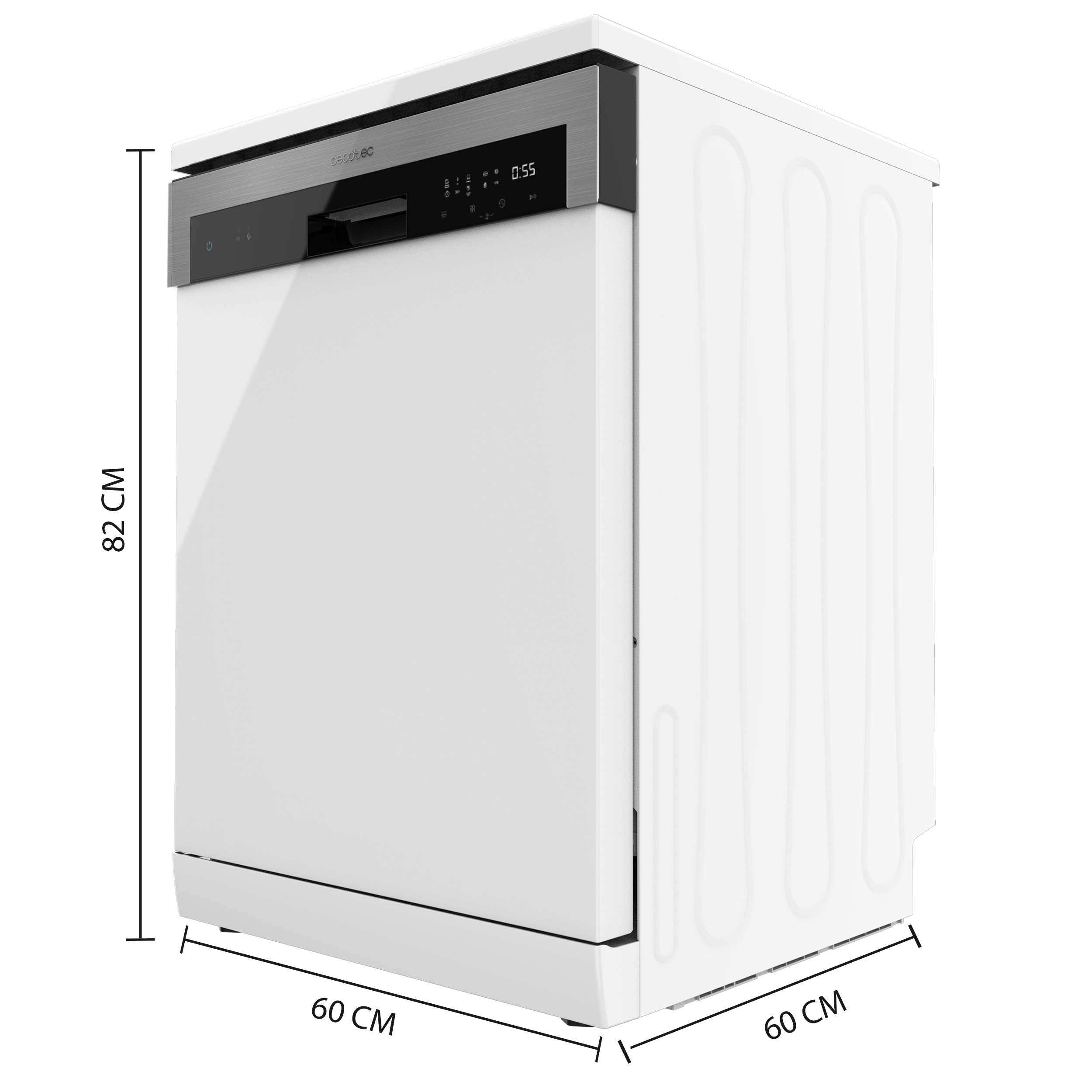 Cecotec Lave-vaisselle Autonome 60 cm Bolero Aguazero 6110, 1850 W, 13 Couverts, 6 Programmes, Dry+