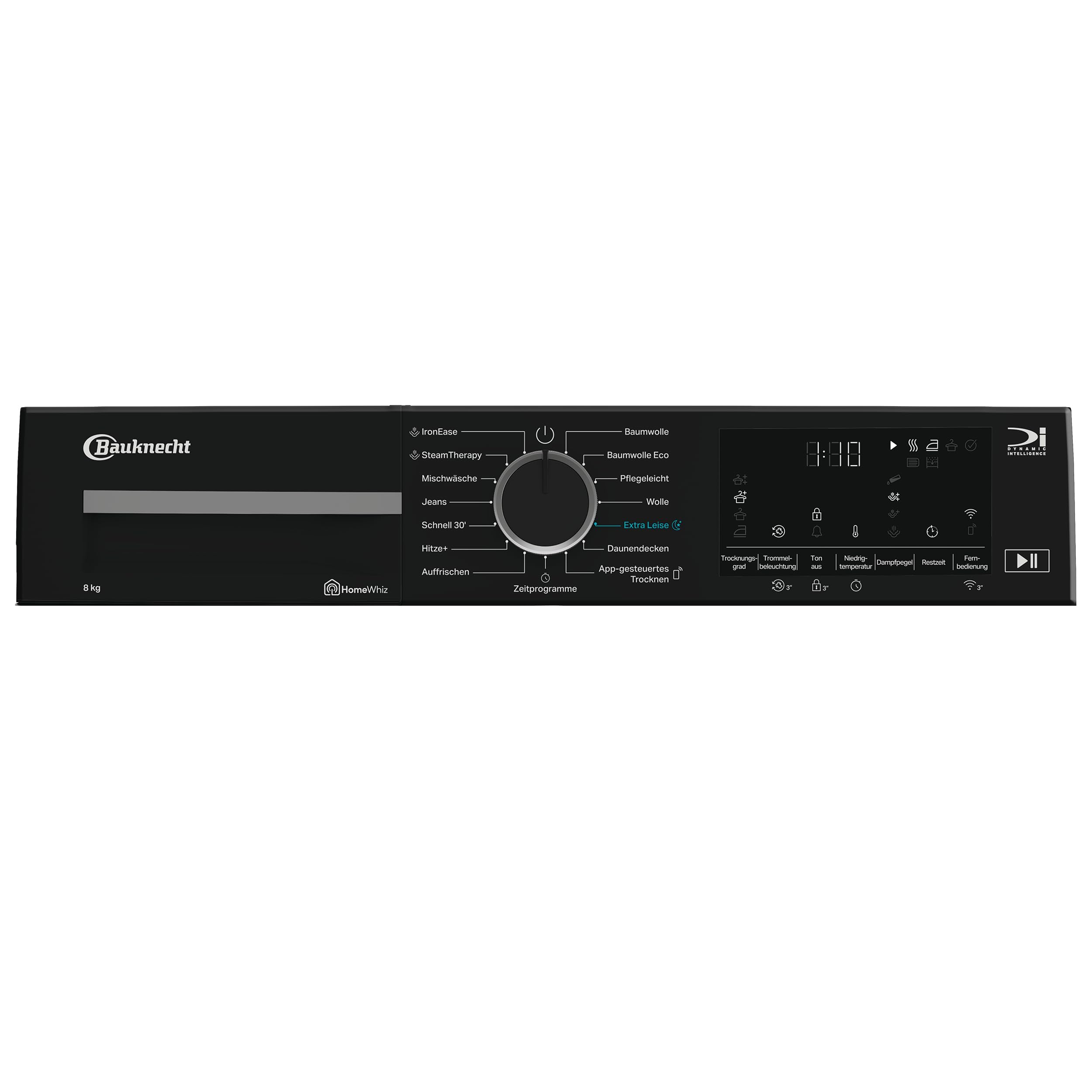 Bauknecht BD IS 8C WBS Wärmepumpentrockner, 8 kg, Energieklasse C, Precision Dry, IronEase, Silent Spin, Adaptive Dry, HomeWhiz App, Weiß