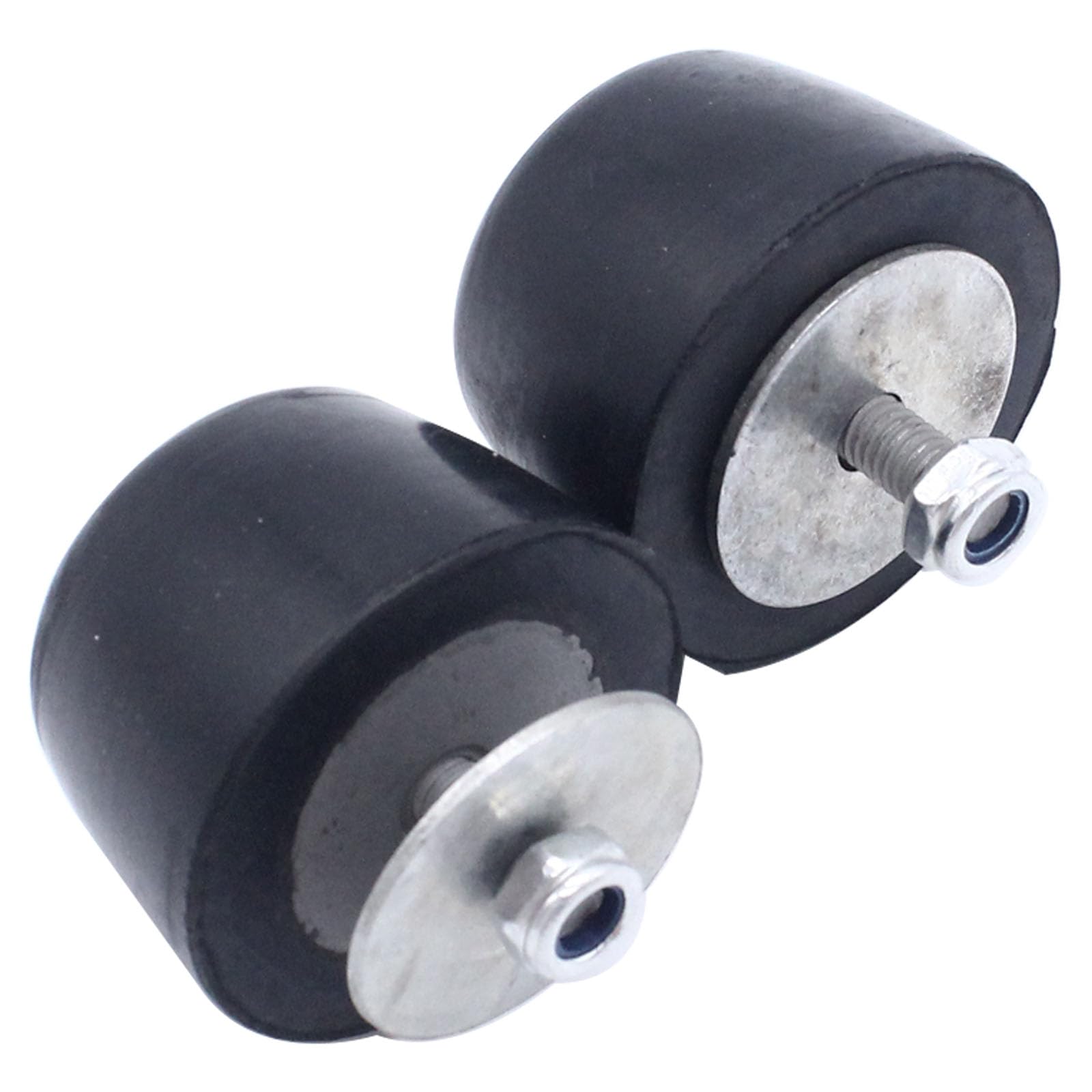 2 Pcs Black Rubber Bumper Cushion Hood Bump Stop for Jeep Wrangler JK 1987-2018 KJ71051BK