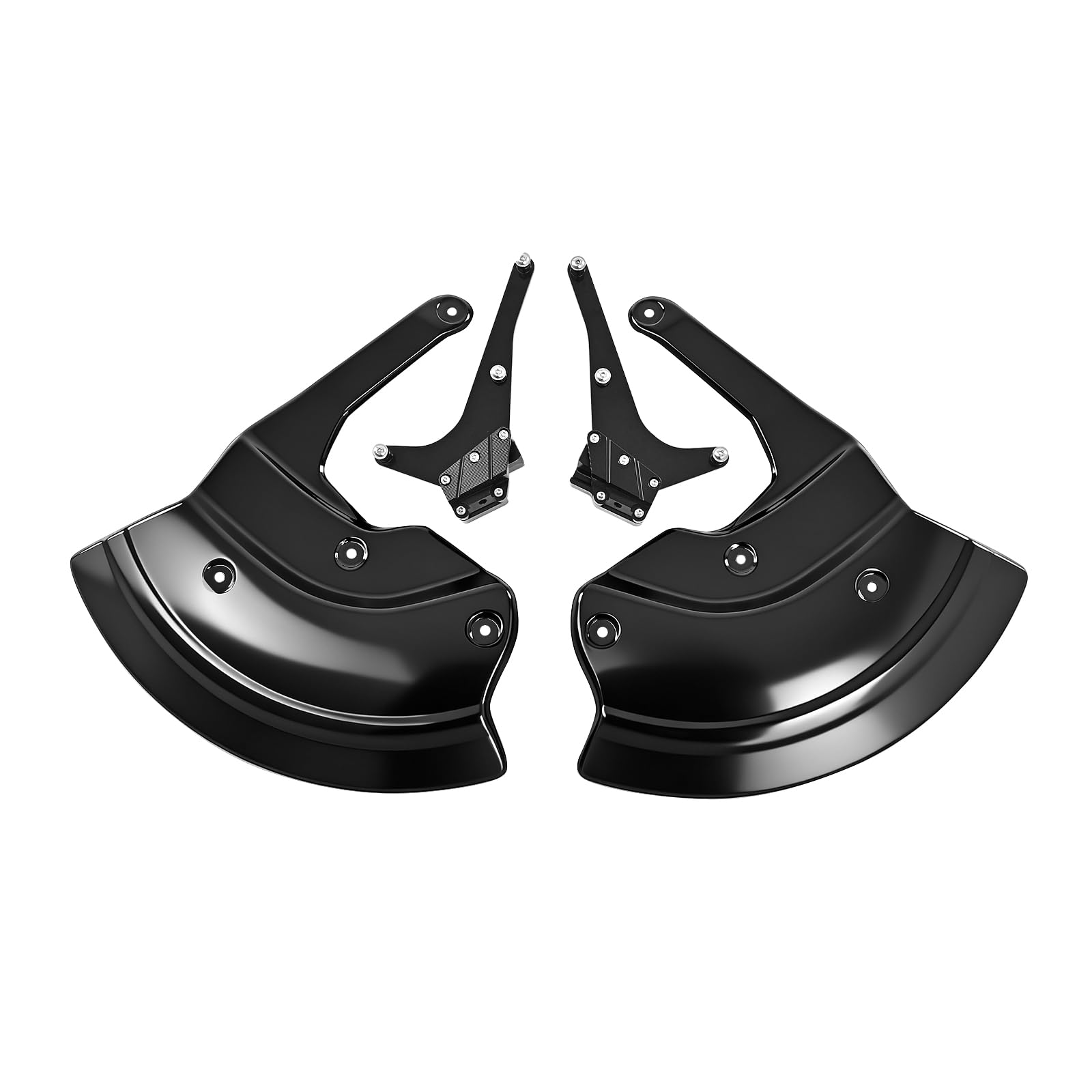 Osłona przedniego błotnika motocyklowego z włókna węglowego, kompatybilna z BMW S1000R S1000RR M1000RR S1000XR 2019-2025, ABS połysk tekstura węglowa (czarna)