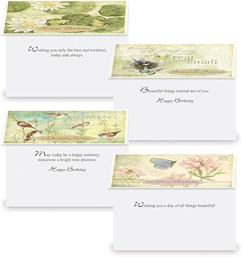 Miniatura 4 de Nature's Sanctuary - Tarjetas de felicitación de cumpleaños, juego de 20 (10 diseños), grandes de 5 x 7 pulgadas, tarjetas de feliz cumpleaños con