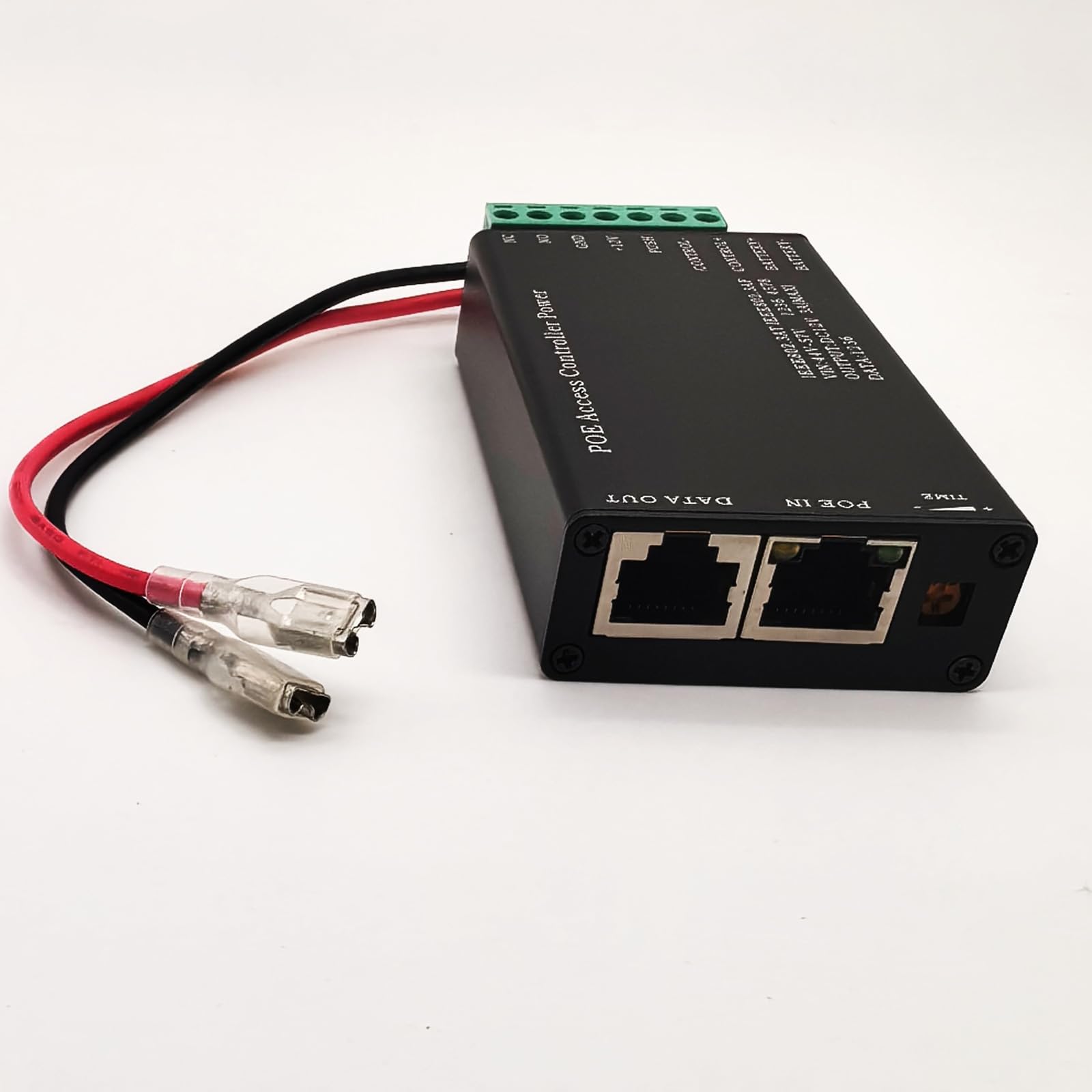 Fuente de metal alimentada por Ethernet de aluminio con salida de