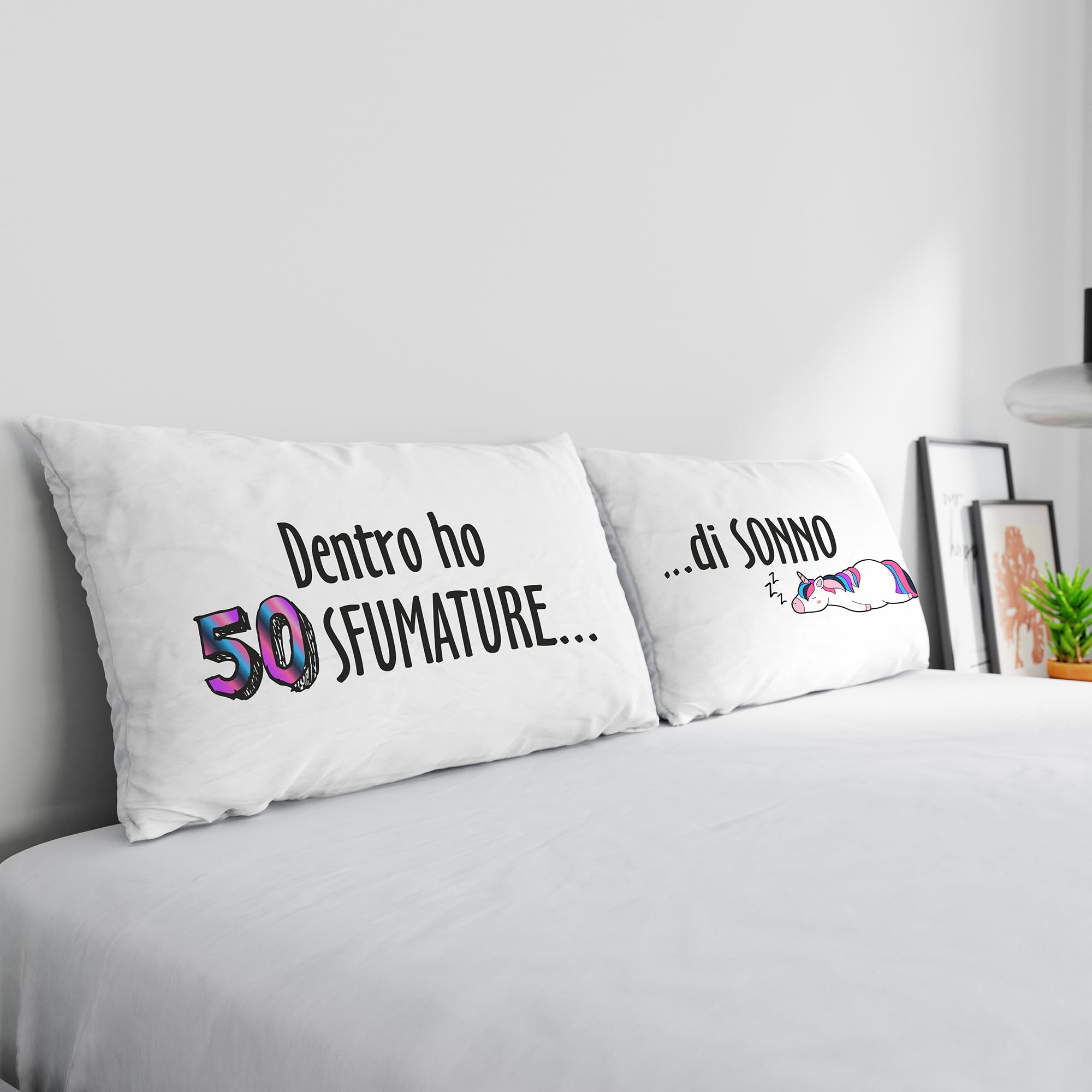 Pair of Pillowcases 100% Cotton Digital Print, PR-45, 52 x 82 cm